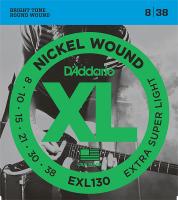 EXL130 XL NICKEL WOUND Струны для электрогитары Extra Super Light 8-38 D`Addario